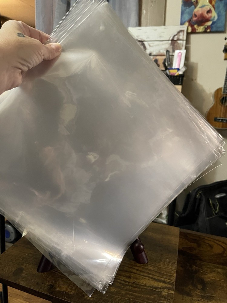 PLASTIC COVER PROTECTOR FOR 12” VINYL LP COVERS/JACKETS