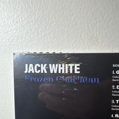 RARE Jack White – FROZEN CHARLATAN Chrome Cover w/ Ice Blue Vinyl w/ LP Poster