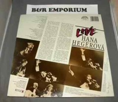 Hana Hegerova – Live – (1990 Import-Czech Republic Supraphon Records) – Used LP