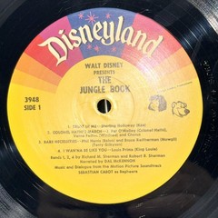 Walt Disney The Jungle Book Disneyland 3948 LP & Illustrated Book 1967