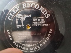 Jazz At The Philharmonic New Vol 7 Clef Records VG Mono Original Parker, Young