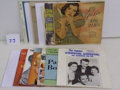1950’s Lot Of 10 – 45 RPM Records With Picture Sleeve