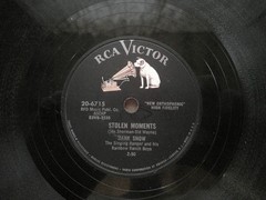RCA VICTOR 78 RECORD/hank snow/STOLEN MEMORIES/TWO WON’T CARE/ EX HILLBILLY