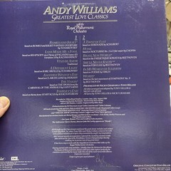 Andy Williams Greatest Love Classics (Vinyl, 1984) EMI OLE 569 VG+ LP Record
