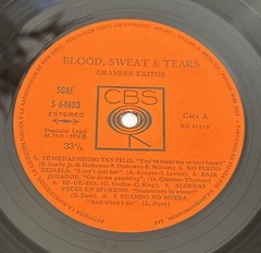 Blood, Sweat & Tears – Blood, Sweat & Tears Greatest Hits – Lp Record VG+ / VG+