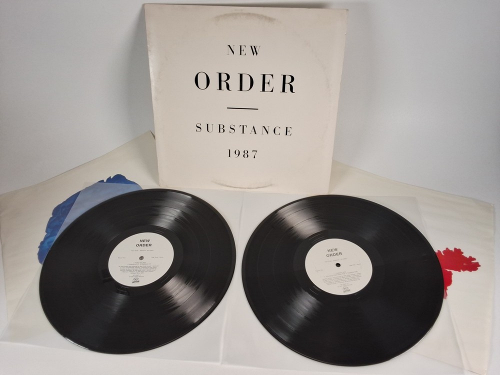 New Order Substance 1987 2x LP Original Press Qwest 1-25621 Dance House Rave