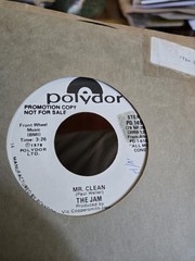 The Jam Mr. Clean Rare White Lable 45 Vinyl Record Paul Weller Punk Classic