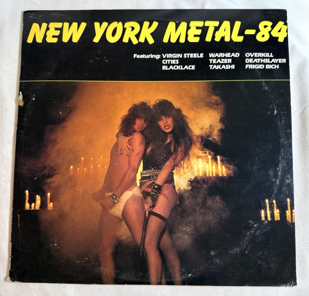 NEW YORK METAL-84 Rockcity 1984 USA Press Vinyl LP – Overkill Deathslayer Teazer