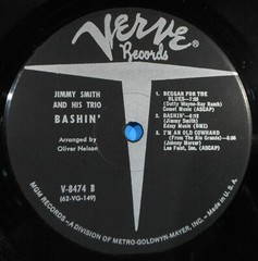 BASHIN’ THE UNPREDICTABLE JIMMY SMITH 1962 MONO GREAT CONDITION! VG+/VG++!!C