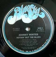 Johnny Winter Nothin’ But The Blues Vinyl LP Blue Sky PZ34813 1977 1st Press CSM