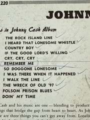 Johnny Cash With His Hot & Blue Guitar! 1957 Mono Vinyl Sun Records LP 1220