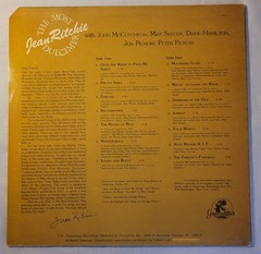 The Most Dulcimer by Jean Ritchie (LP, 1984) Traditional Folk