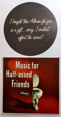 Lot 5 1960s LP Record Cover Gag Gifts including “Music For Half Assed Friends”
