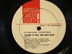 12″ PSA American Cancer Society 1961 Cancer Crusade