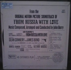 John Barry – From Russia With Love (7″, EP, Mono, RE) (Very Good Plus (VG+))