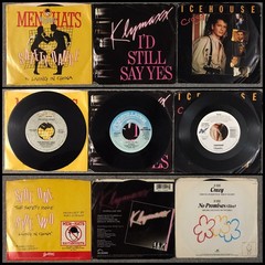 17pc Lot VINTAGE 45rpm VINYL 7″ RECORDS / 1970s & 1980s SINGLES ELECTRONIC ONLY