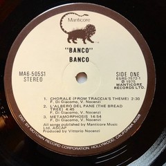 Heavy Prog Italian Psych Banco US Original Press Manticore VG+ Gatefold