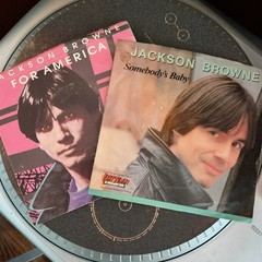 Jackson Browne 45RPM Somebody’s Baby/For America 80s Classic Rock 7” Vinyl PS NM