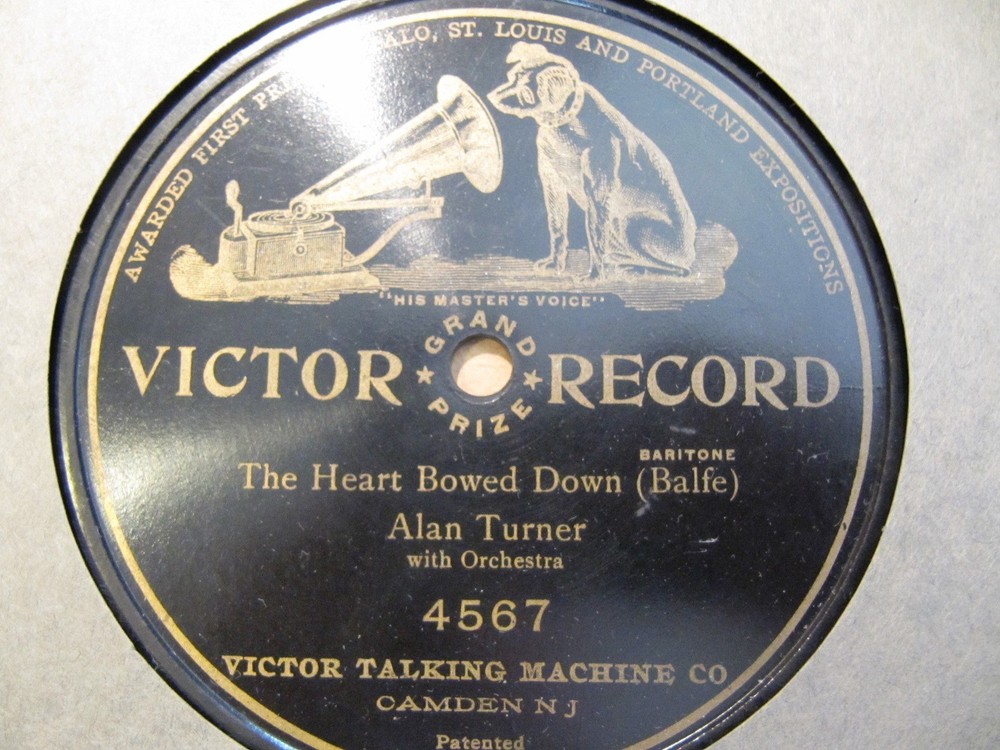 1905 ALAN TURNER Bari Bohemian Girl The Heart Bowed Down Victor GRAND PRIZE 4676