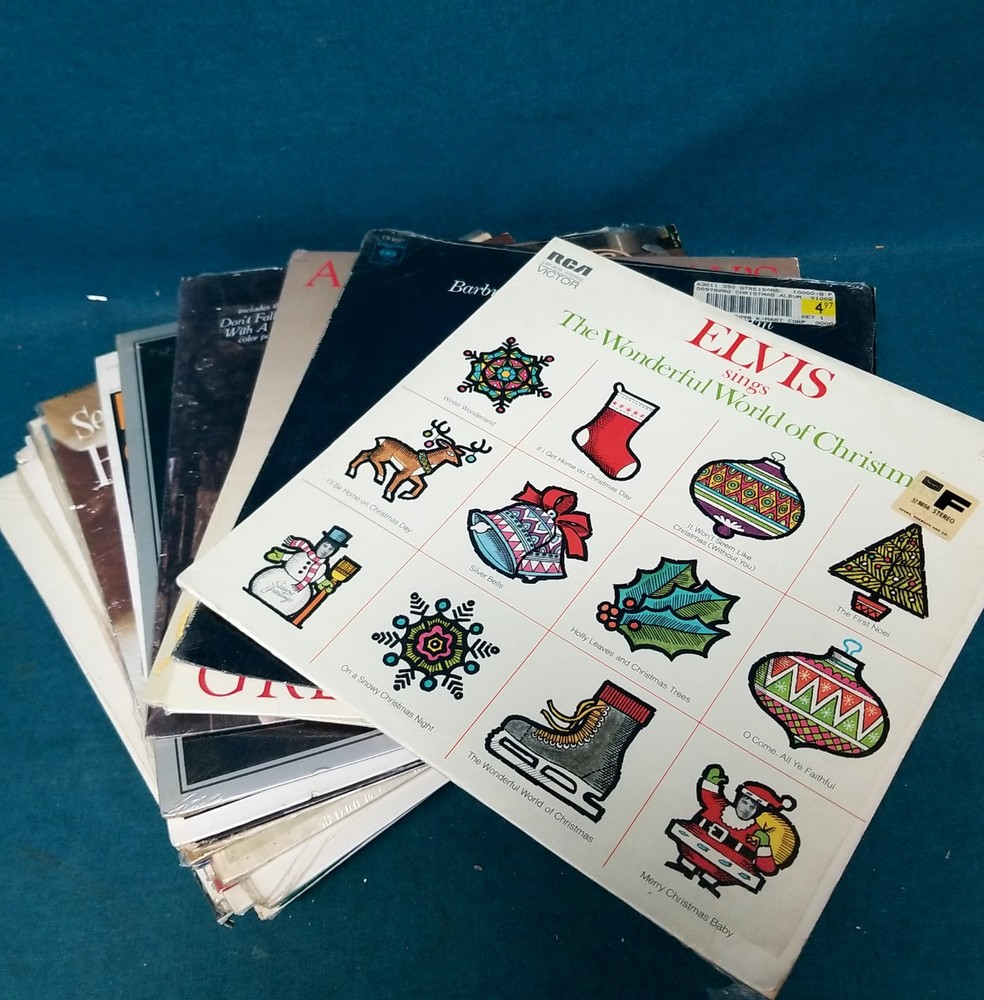 30 VTG 12″ LP Open Shrink Resellers Lot Xmas Pop Oldies Country Classical