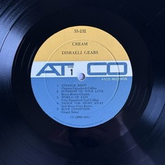 Cream Disraeli Gears Vinyl LP 1967 1st ATCO Records SD 33-232 EXCELLENT