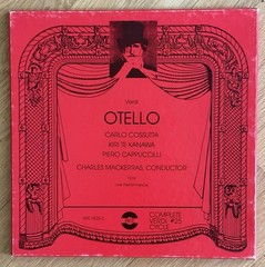Rare 3-LP boxed set of: Giuseppe Verdi – Otello 1974 Life Performance.
