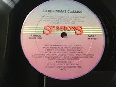 SESSIONS PRESENTS 60 CHRISTMAS CLASSICS 4-LP SET OOP WESTWOOD PRINT VINTAGE