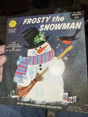 Frosty The Snowman Vintage Record 45 Peter Pan Orchestra. Nice