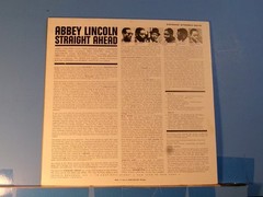 Used vintage LP ABBEY LINCOLN: Straight Ahead. Italian RE in NM/VG+ condition