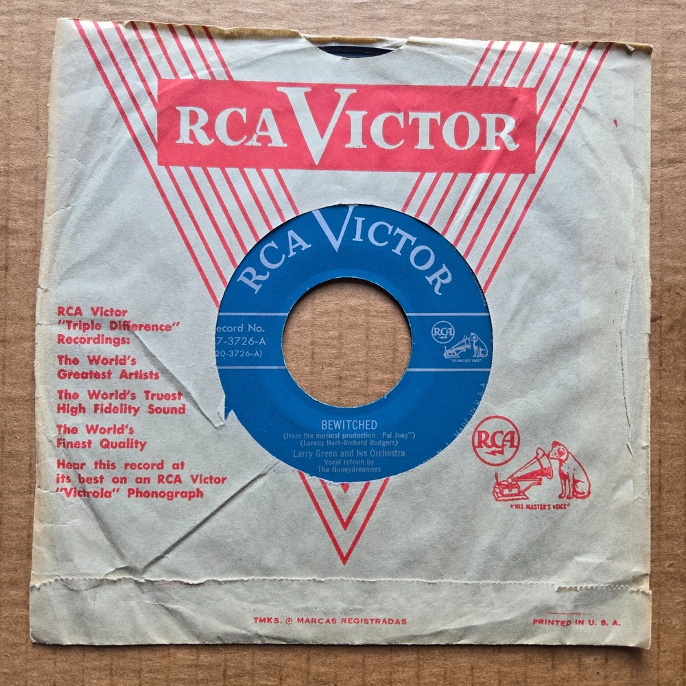 LARRY GREEN Bewitched/If I Had You On A Desert Island 45 7″ Record Vinyl