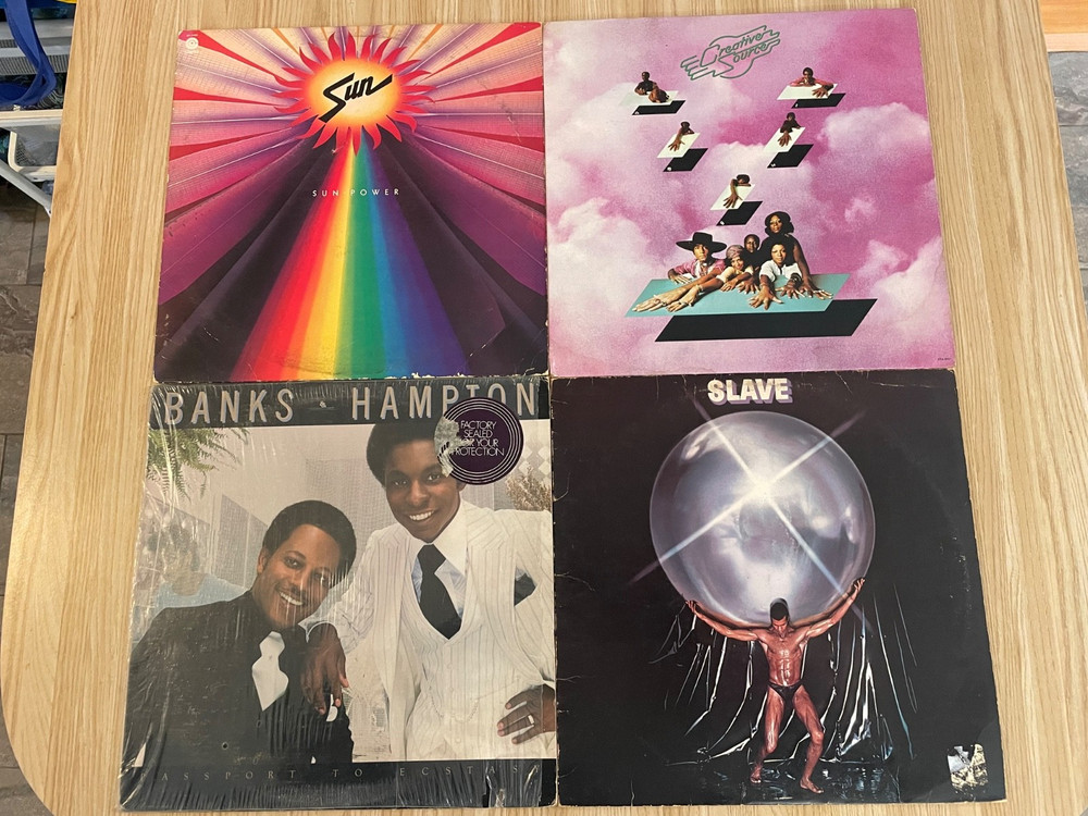 70’s Funk 4 LP Lot Creative Source/Sun Power/Banks Hampton/Slave all VG/VG+