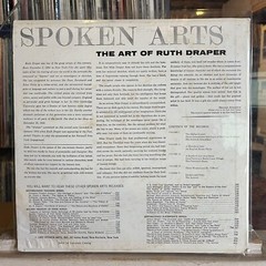 [SPOKEN WORD]~EXC LP~RUTH DRAPER~The Art Of~VOL. III~3~A Southern Girl At A Danc
