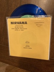 Nirvana Alive II Limited Edition Blue Colored Vinyl Bootleg 7″ Record