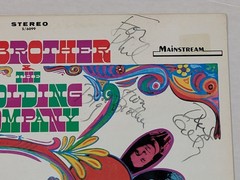 Big Brother Holding Company SIGNED x 4 ORIG LP COVER ONLY Mainstream SUPER RARE