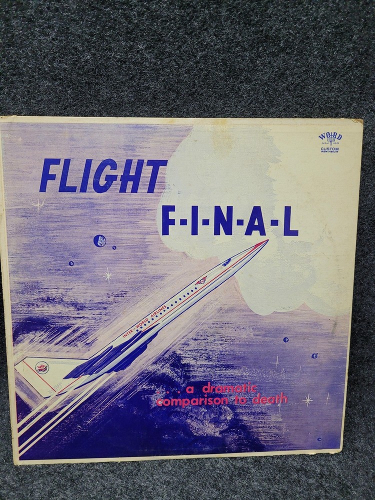 Vintage Vinyl LP Flight F-I-N-A-L Forrest McCullough Word Records 1965 Spoken Al