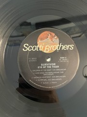 Survivor ~ Eye Of The Tiger ~ Rocky LP 1982 Scotti Bros. Records