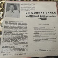 Dr Murray Banks Tells More Jewish Stories Mit Psychology Record Vinyl LP English