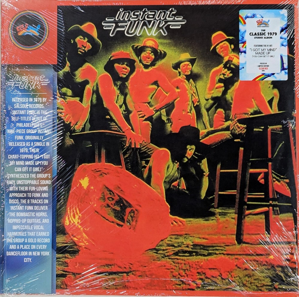 INSTANT FUNK Instant Funk SEALED limited edition LP Clear Red Vinyl