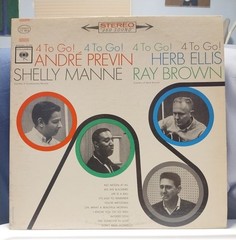 ANDRE PREVIN-HERB ELLIS 4 To Go! 1963 2-EYE COLUMBIA LP Jazz SHELLY MANNE/BROWN
