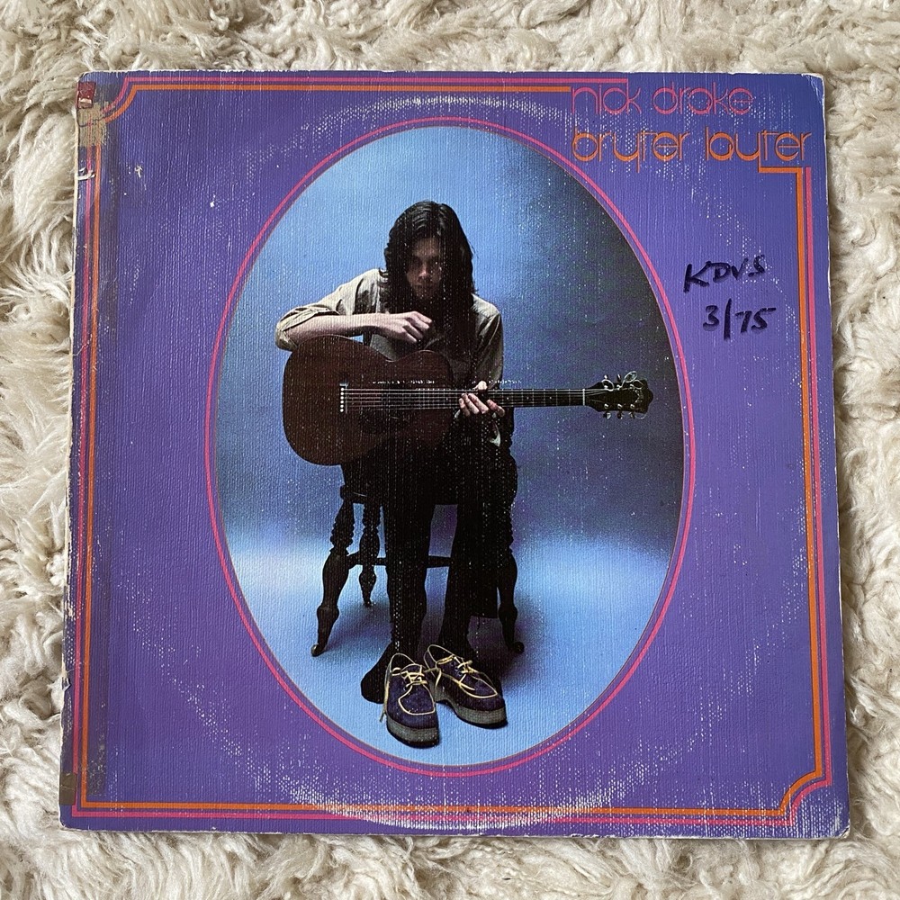 NICK DRAKE Bryter Layter LP UK Island Original Pink Rim Textured Cover RARE!
