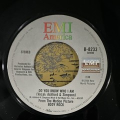 EMI America Maria Vidal Body Rock/Do You Know Who I Am 7″ 45 1984 Stereo