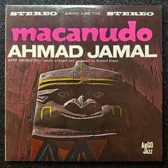 Ahmad Jamal Macanudo Stereo Vinyl LP 1963 Argo Records Deep Groove Blue Labels