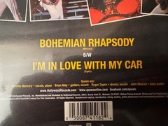 QUEEN – BOHEMIAN RHAPSODY – 7-INCH PURPLE/YELLOW 45-RPM COLORED VINYL – NEW!