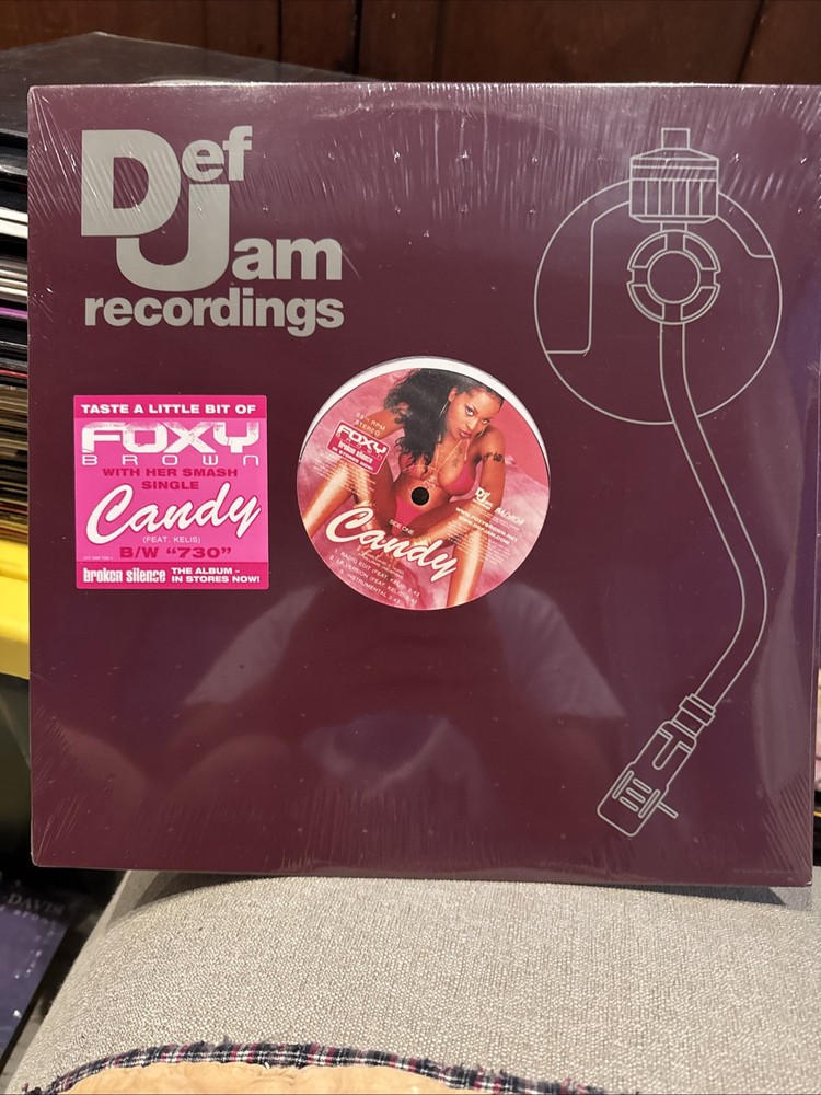 Foxy Brown 12″ PINK Promo vinyl Feat. Kelis – CANDY Pink Record!! NEW SEALED!!
