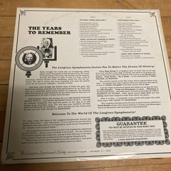 The Years To Remember – Frank Knight – Longines Symphonette Society Vinyl Record