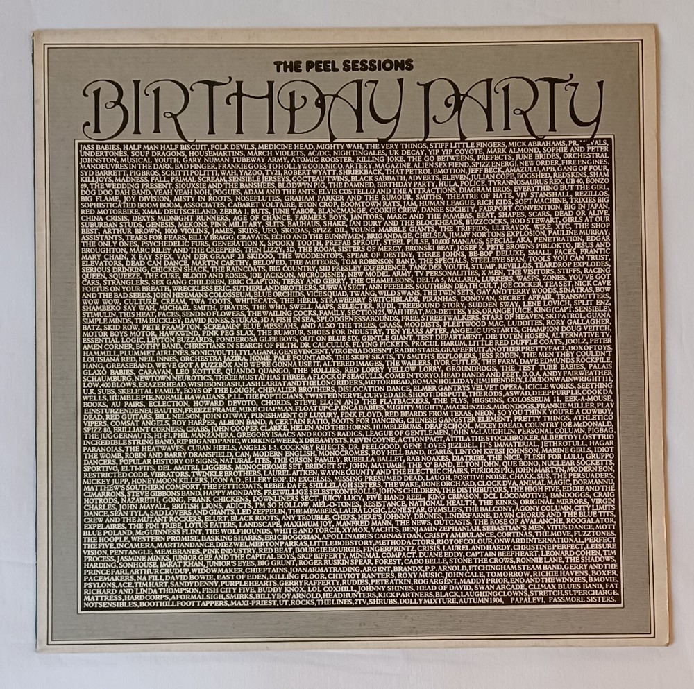 The Birthday Party PEEL SESSIONS 12″ EP Strange Fruit SFPS020 1987 LP Nick Cave