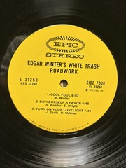 Edgar Winter White Trash Roadwork 2LP Rick Derringer Johnny Winter Live Vg++