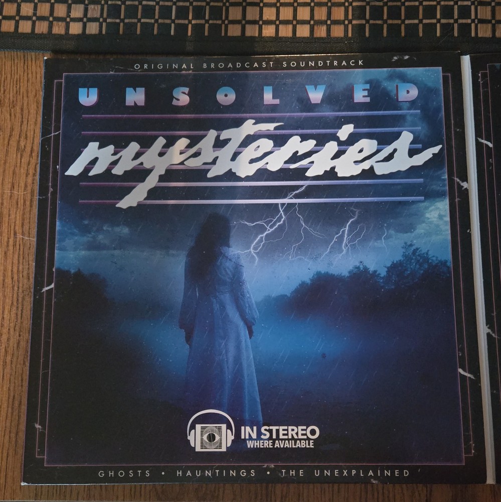 Unsolved Mysteries first ed. 3 LPs colored vinyl. terror vision.