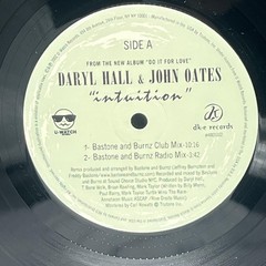 Vintage 2000s Daryl Hall & John Oates Intuition 12″ Vinyl Single Bastone Burnz