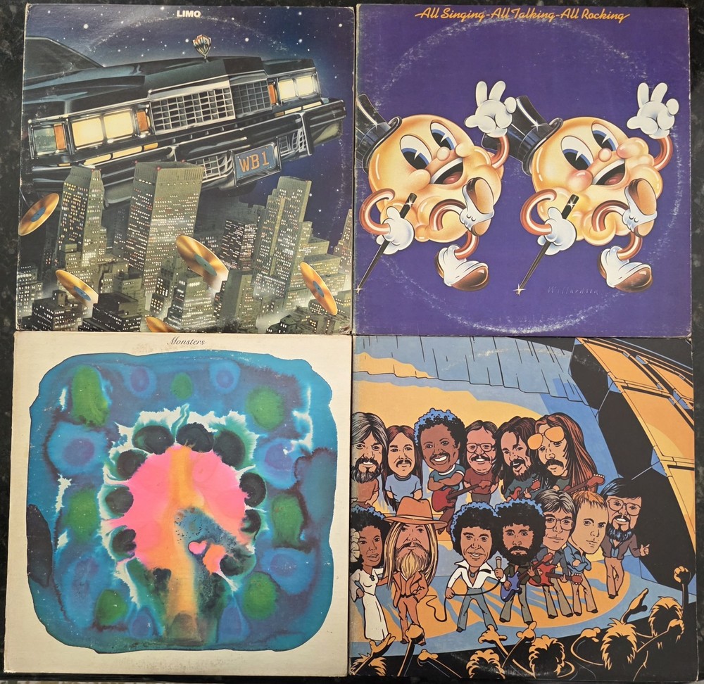 4 Warner Bros. Promo Sampler Comp Lot Vinyl 2XLP Vintage Records Alice Cooper